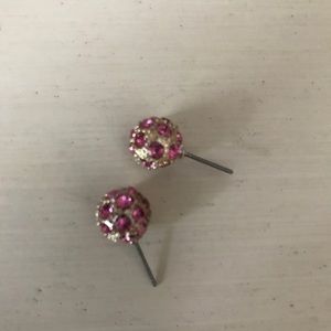 Lilly Pulitzer Pink Ball Earrings